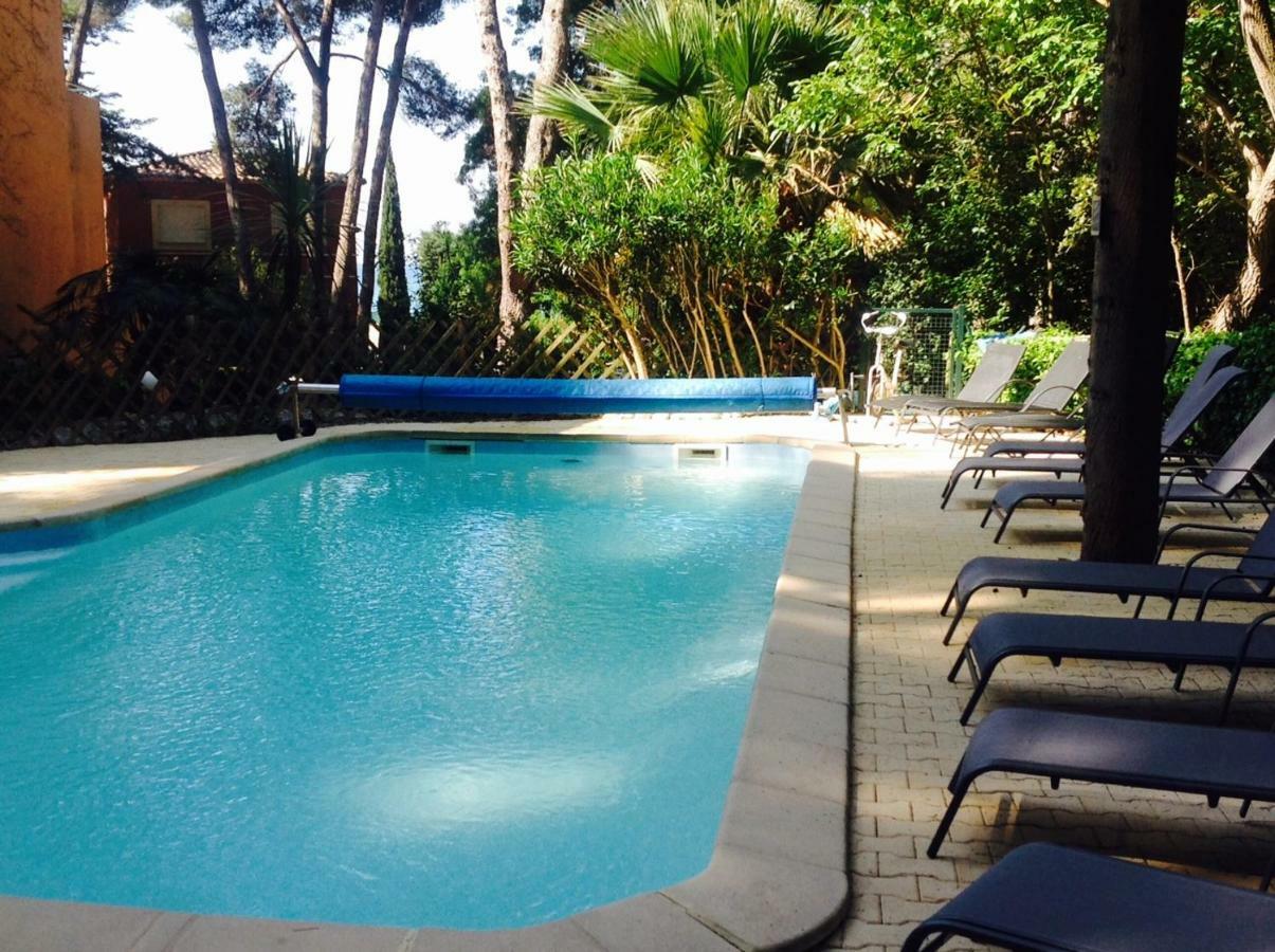 50M Plage T2 Grande Terrasse Vue Mer Climatise Piscine Chauffee, Parking Clos Gratuit Sanary-sur-Mer Exteriér fotografie